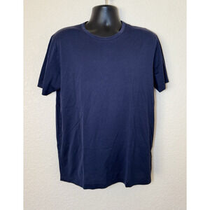 Sunspel Made in England Navy Crewneck Tee Mens Large Quiet Luxury Cotton